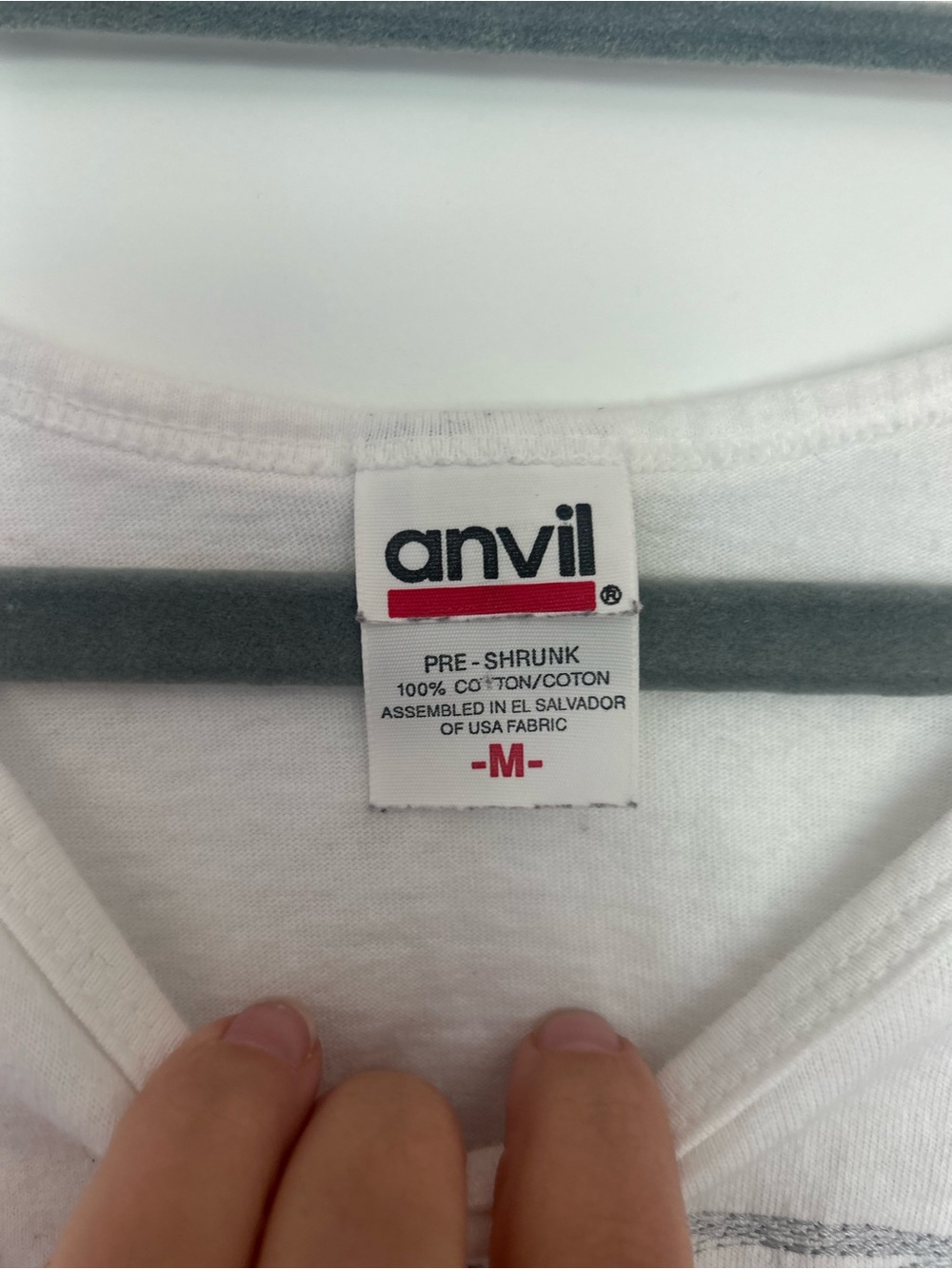 Anvil White USA Eagle Graphic Tank Top - Picture 3 of 3